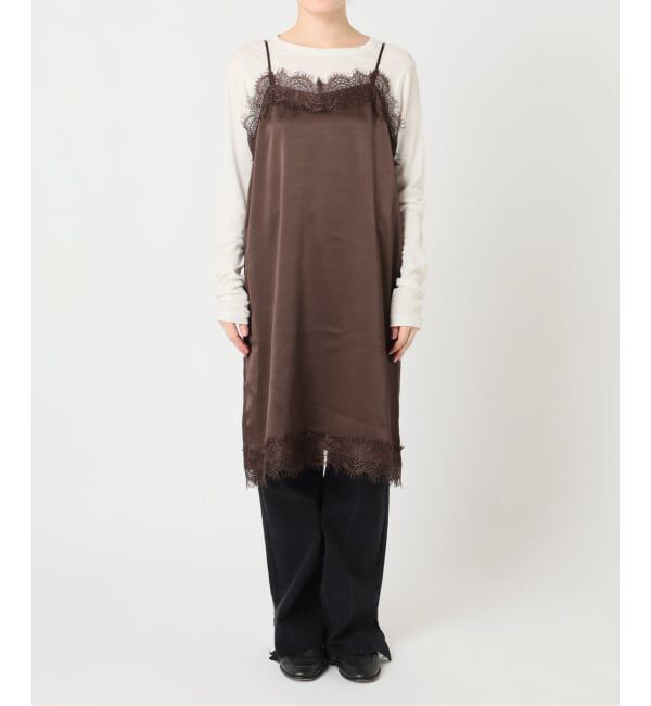 OUTDOOR PRODUCTS Usual Things「サテンレースキャミワンピース」|ワンピース|