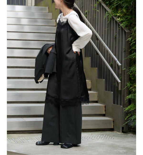 OUTDOOR PRODUCTS Usual Things「サテンレースキャミワンピース」|ワンピース|