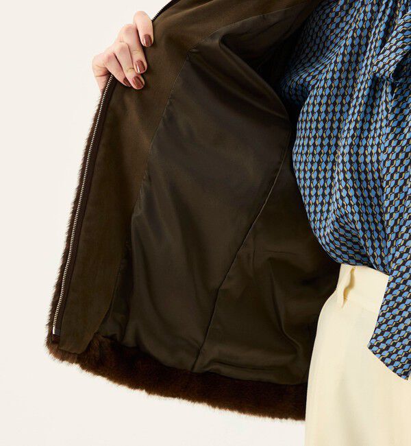 Ballsey「ランダムエコファー ラウンドフォルムコート」|その他|