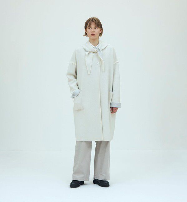 GALERIE VIE「モンゴルカシミヤ フーデッドニットコート」|その他|