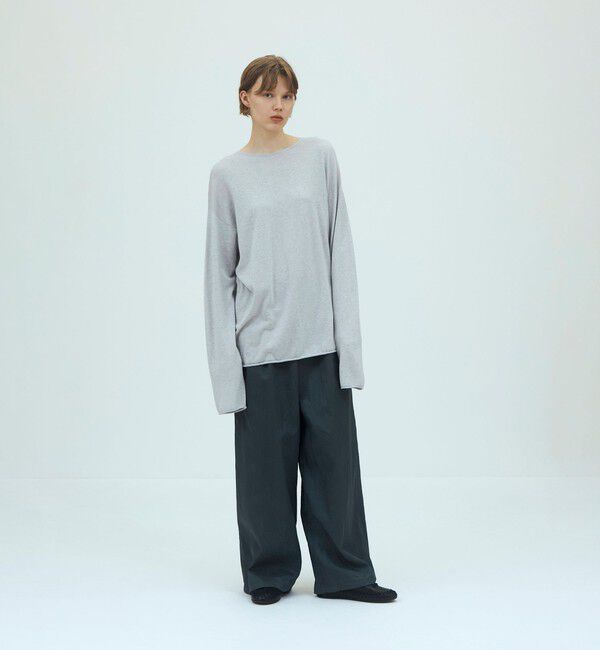GALERIE VIE「コットンカシミヤ オーバーサイズドプルオーバー」|ニット・セーター|