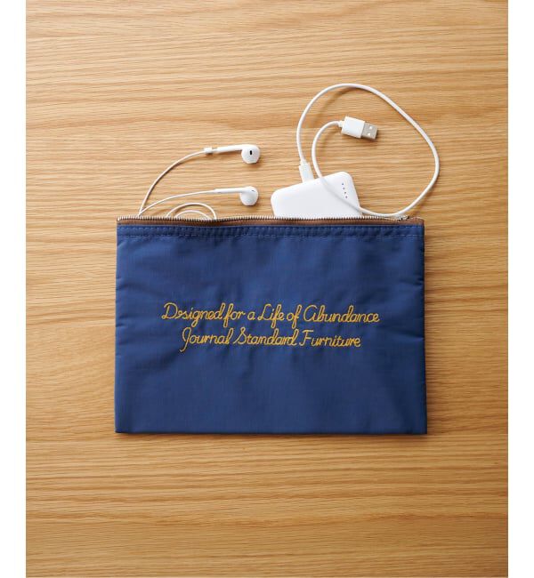 journal standard Furniture「JSF POUCH C STITCH  M　ポーチ」|ポーチ|ネイビー