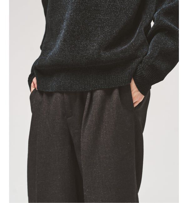 417 EDIFICE「ヘリンボーンネップ イージースラックス」|スラックス|