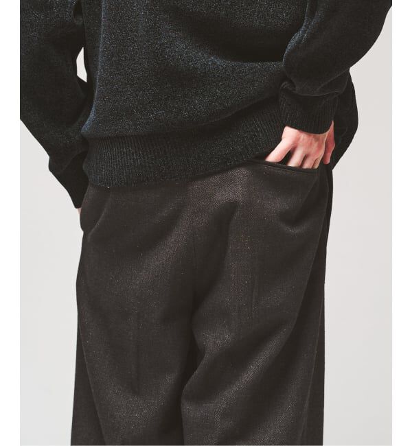 417 EDIFICE「ヘリンボーンネップ イージースラックス」|スラックス|
