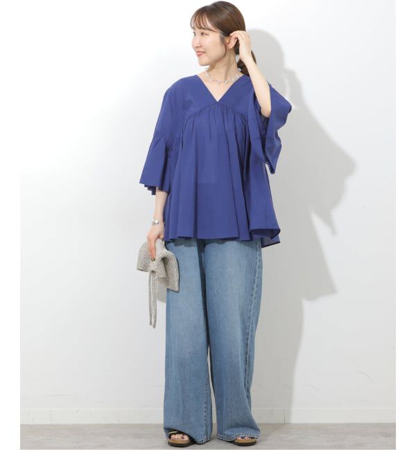 JOURNAL STANDARD relume「コットンギャザーフレアブラウス」|シャツ・ブラウス|