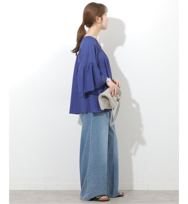 JOURNAL STANDARD relume「コットンギャザーフレアブラウス」|シャツ・ブラウス|