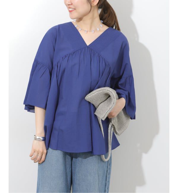 JOURNAL STANDARD relume「コットンギャザーフレアブラウス」|シャツ・ブラウス|