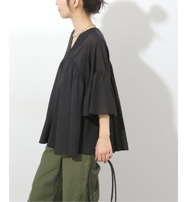 JOURNAL STANDARD relume「コットンギャザーフレアブラウス」|シャツ・ブラウス|