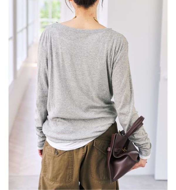Spick and Span「《新色有り /  追加》シアーボートネックプルオーバー」|Tシャツ・カットソー|