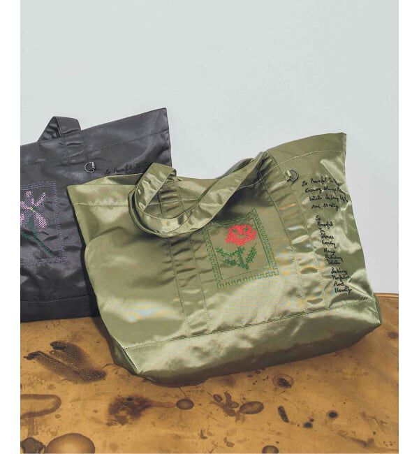 Spick and Span「《40周年 / 予約》Audrey demarre*Spick & Span TOTE BAG」|トートバッグ|カーキ