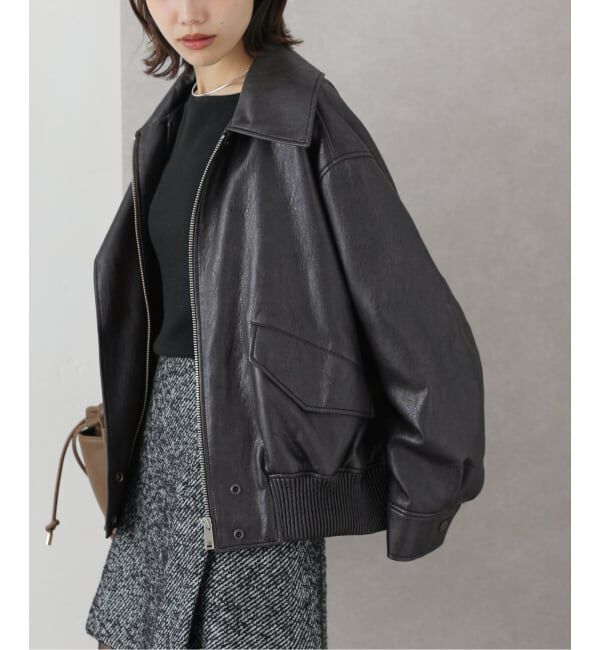  「LVIR / ルヴィエール FAUX LEATHER ブルゾン」|その他|