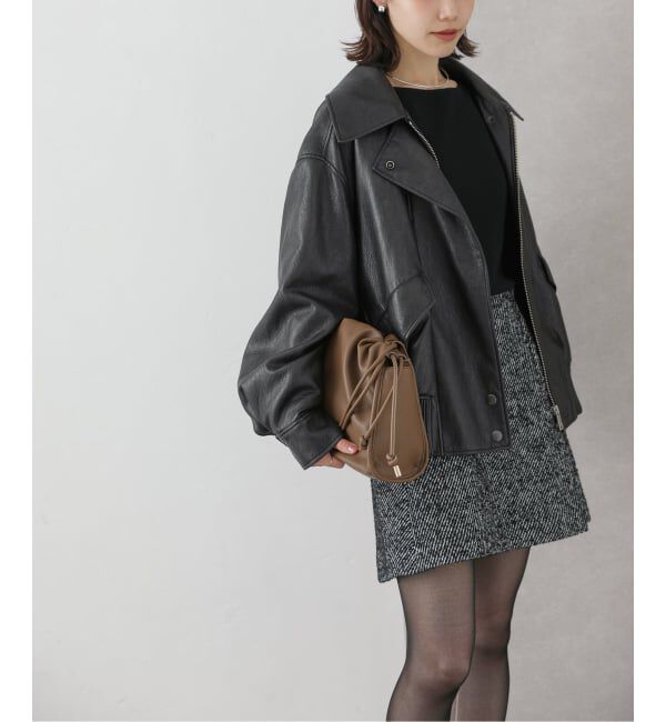  「LVIR / ルヴィエール FAUX LEATHER ブルゾン」|その他|