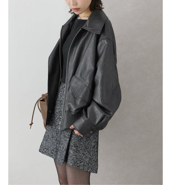  「LVIR / ルヴィエール FAUX LEATHER ブルゾン」|その他|