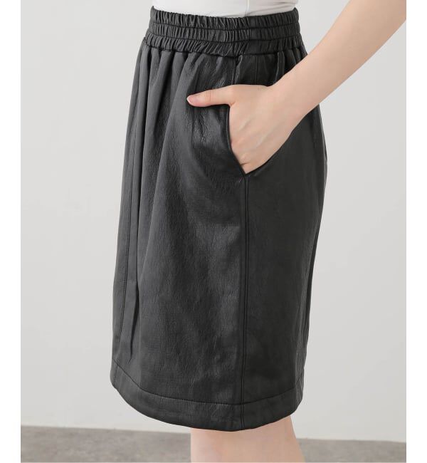  「LVIR / ルヴィエール FAUX LEATHER MIDI スカート」|スカート|