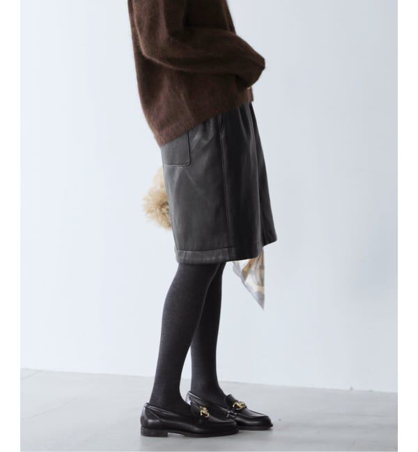  「LVIR / ルヴィエール FAUX LEATHER MIDI スカート」|スカート|