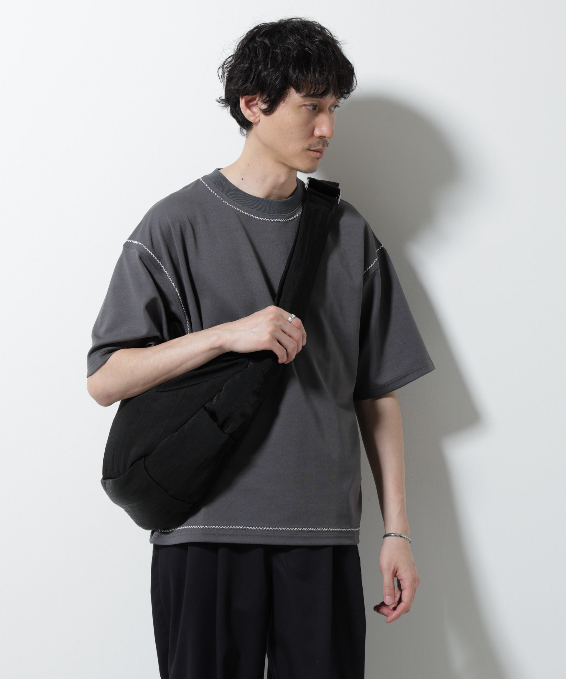 NANO universe「テクニックステッチTシャツ 半袖」|Tシャツ・カットソー|