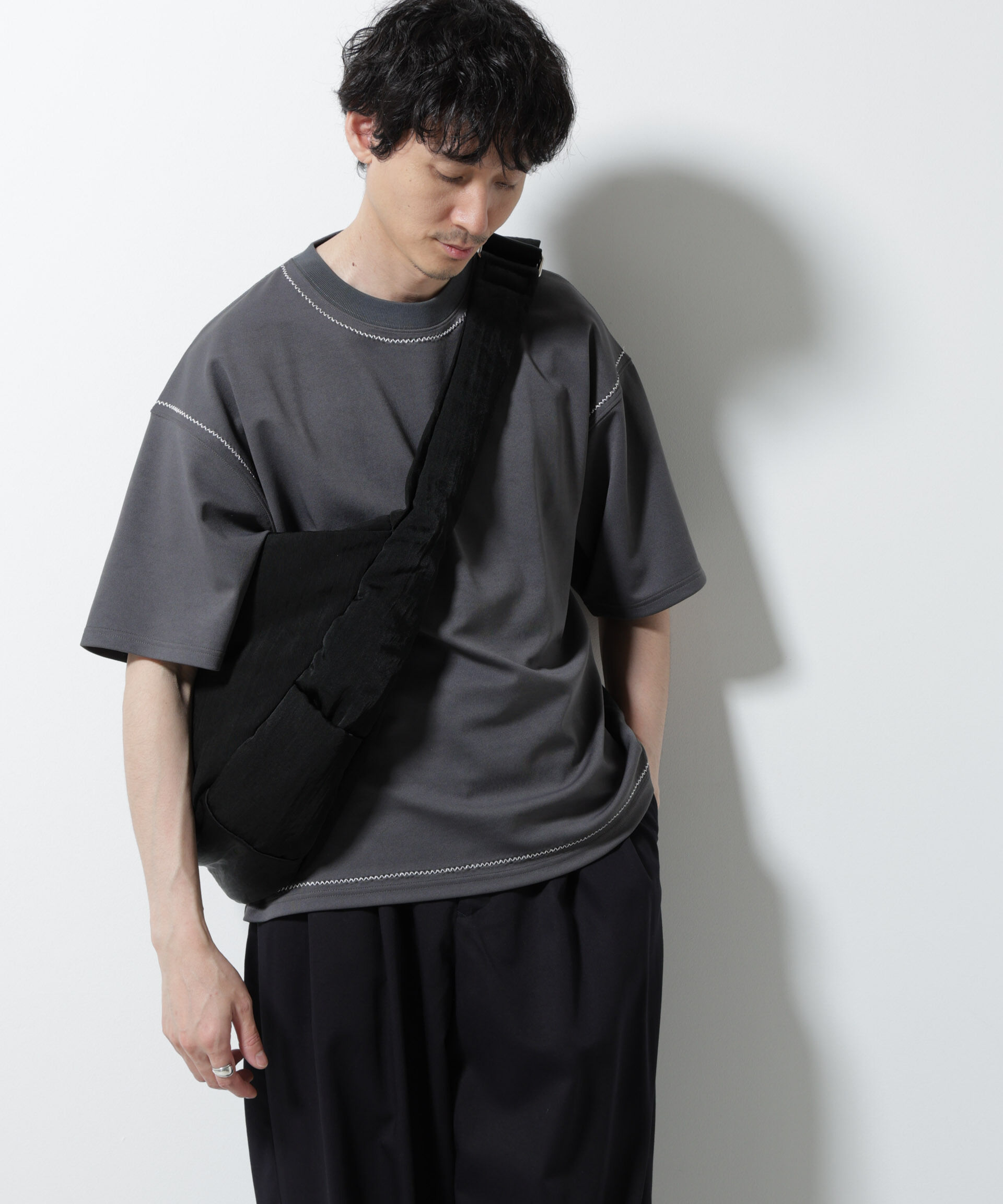 NANO universe「テクニックステッチTシャツ 半袖」|Tシャツ・カットソー|