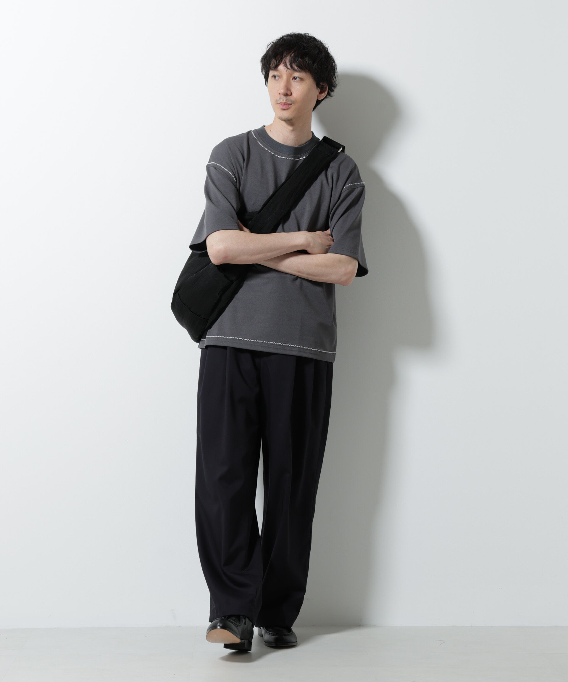 NANO universe「テクニックステッチTシャツ 半袖」|Tシャツ・カットソー|