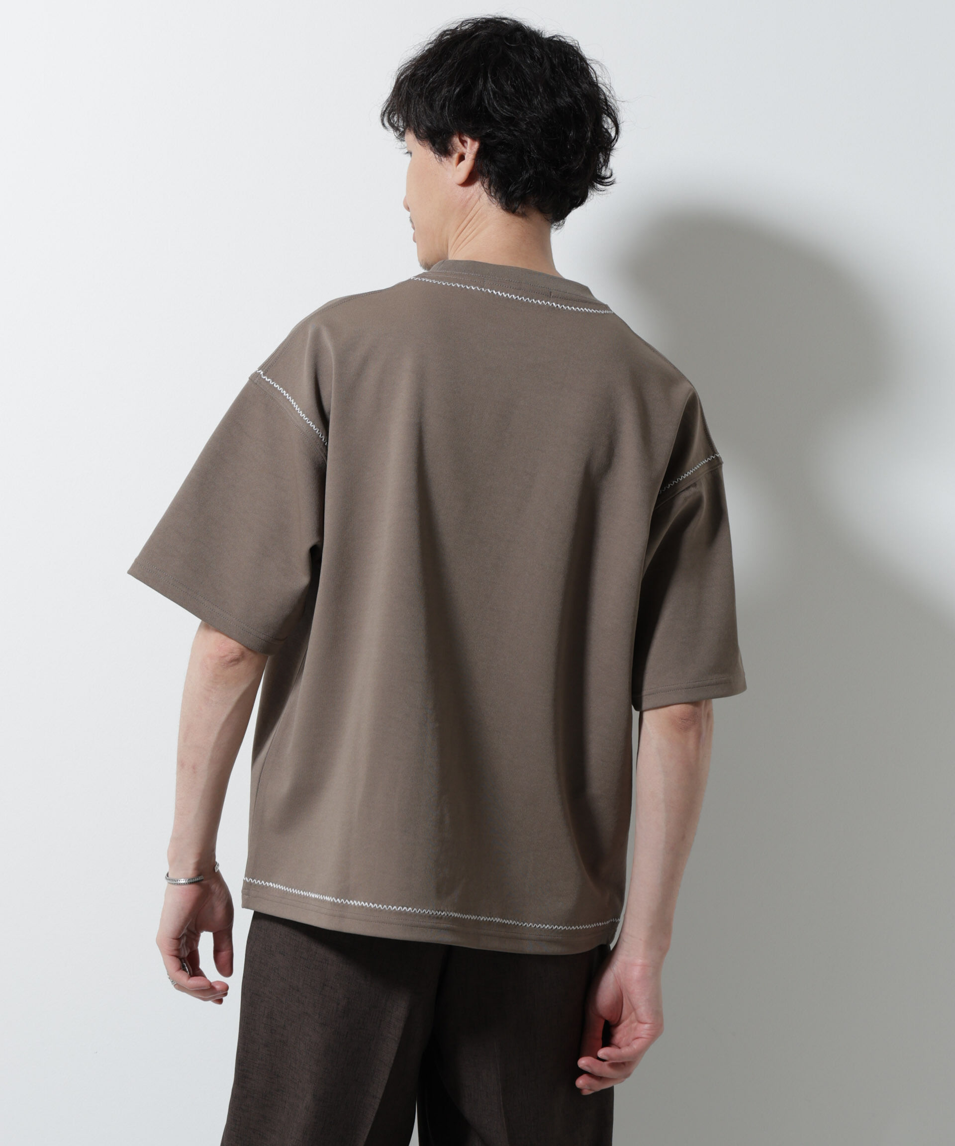 NANO universe「テクニックステッチTシャツ 半袖」|Tシャツ・カットソー|