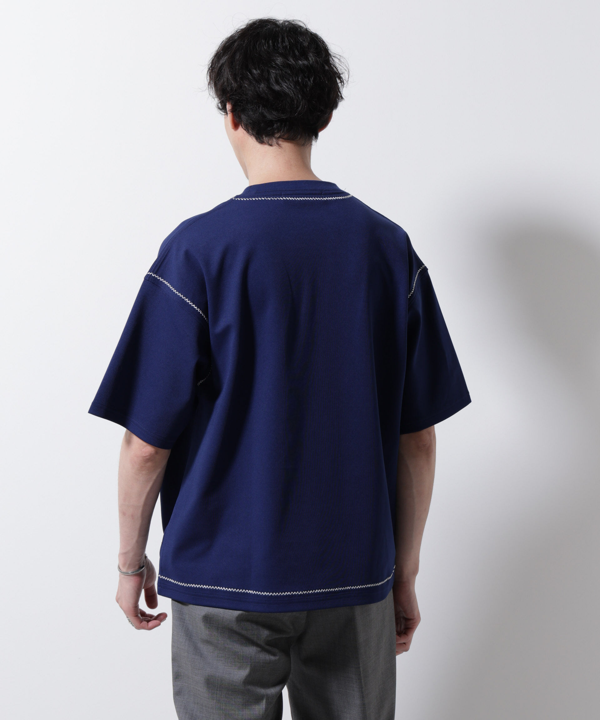 NANO universe「テクニックステッチTシャツ 半袖」|Tシャツ・カットソー|