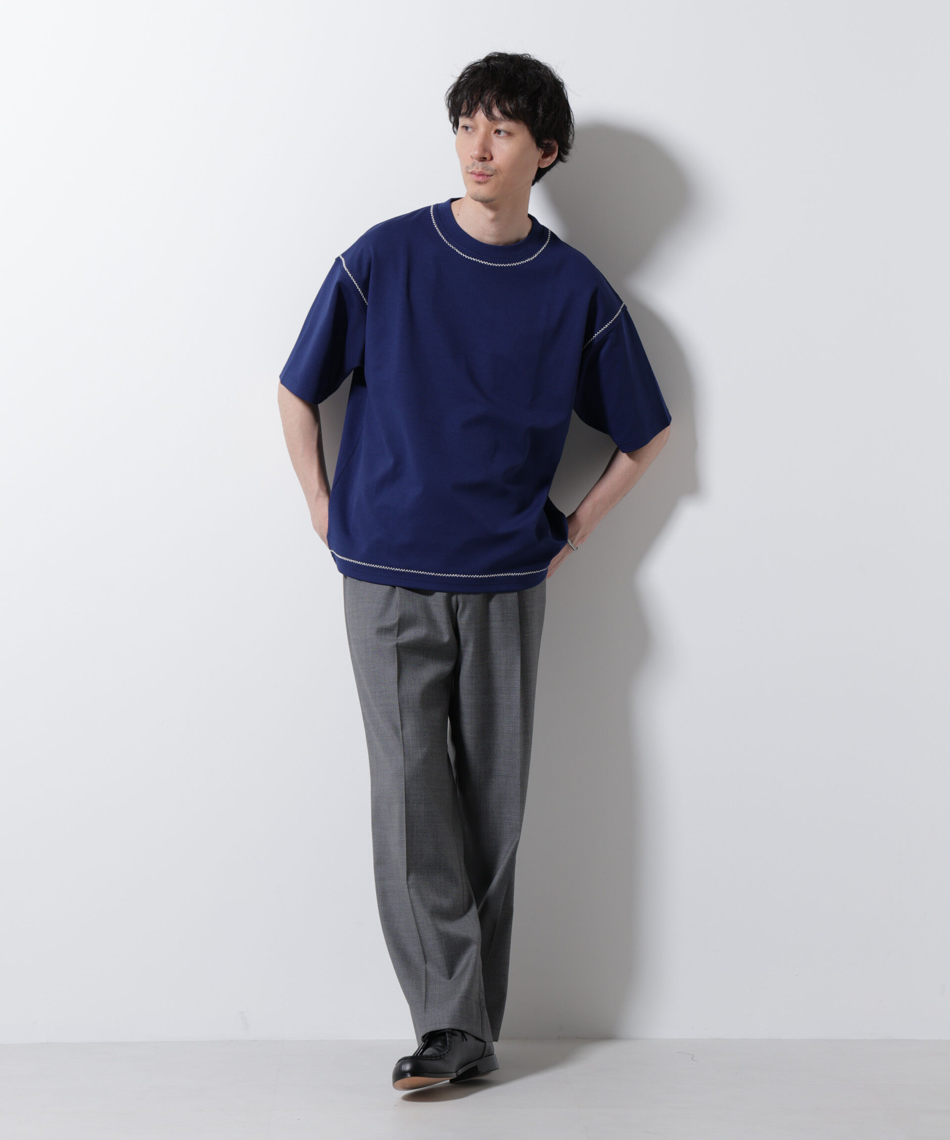 NANO universe「テクニックステッチTシャツ 半袖」|Tシャツ・カットソー|