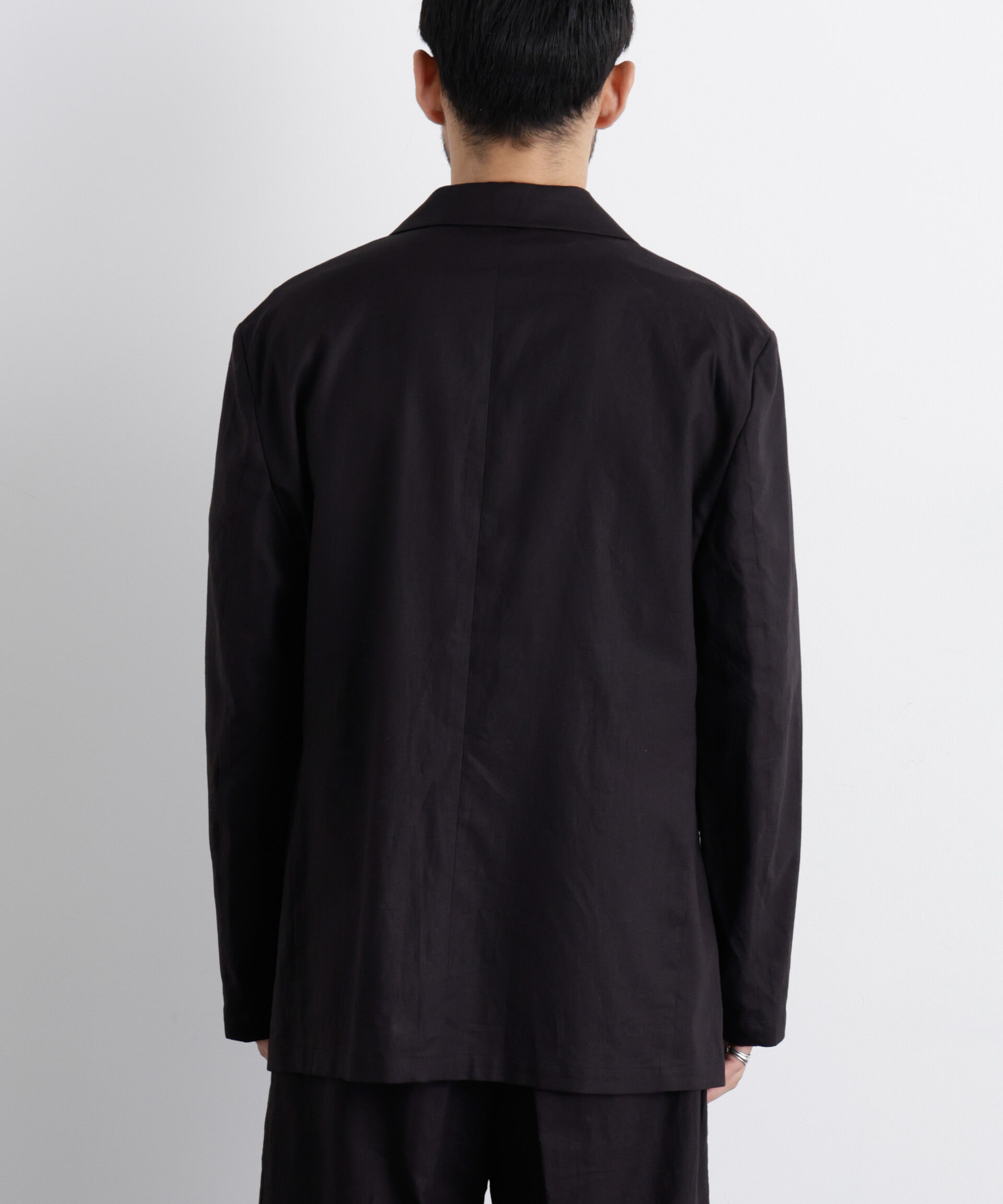 NANO universe「｢FRENCH LINEN｣ リネンコットンセミダブルJK（セットアップ可）」|テーラードジャケット|