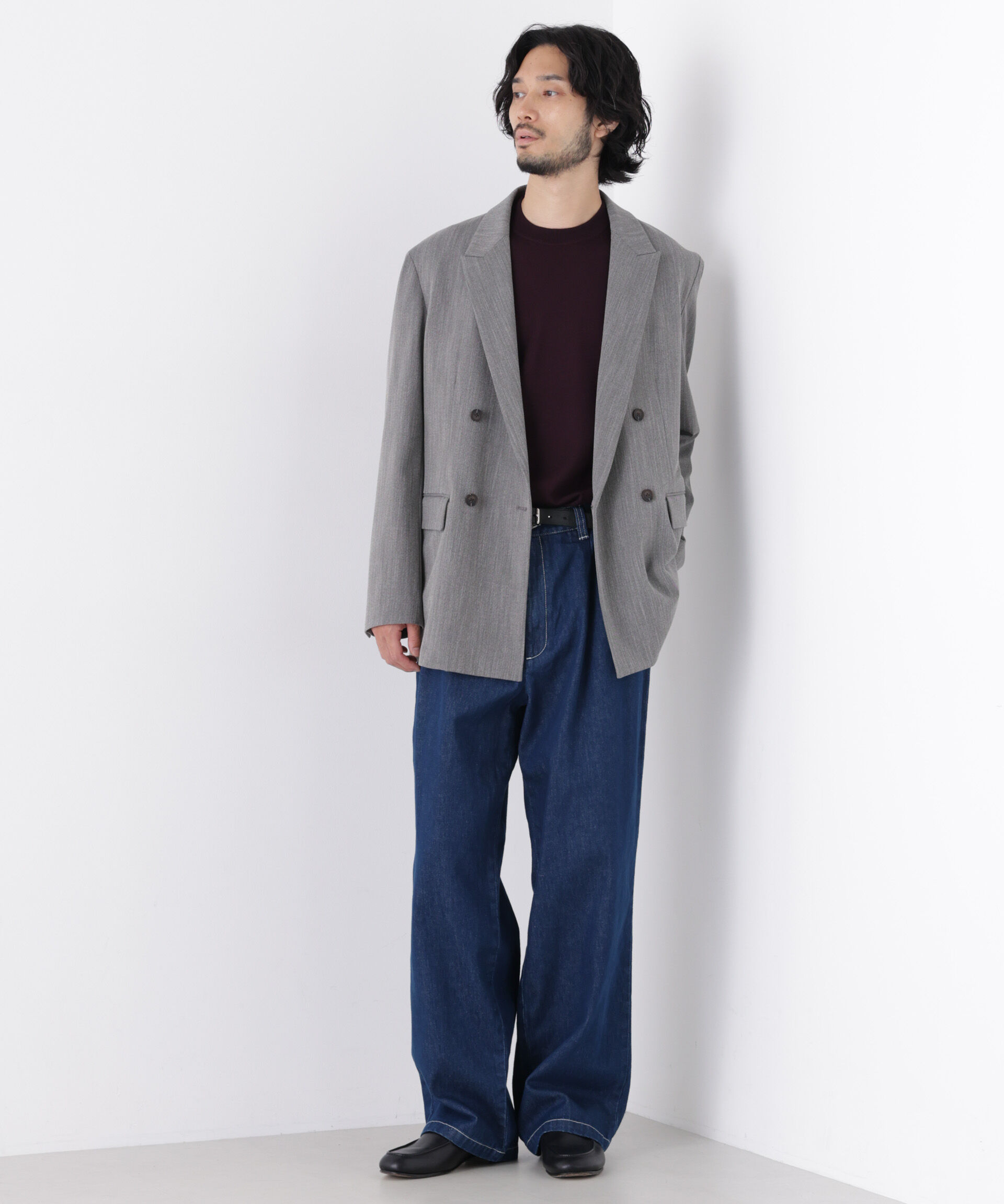 NANO universe「｢DELEGANT｣ ダブルブレストジャケット（セットアップ可）」|テーラードジャケット|