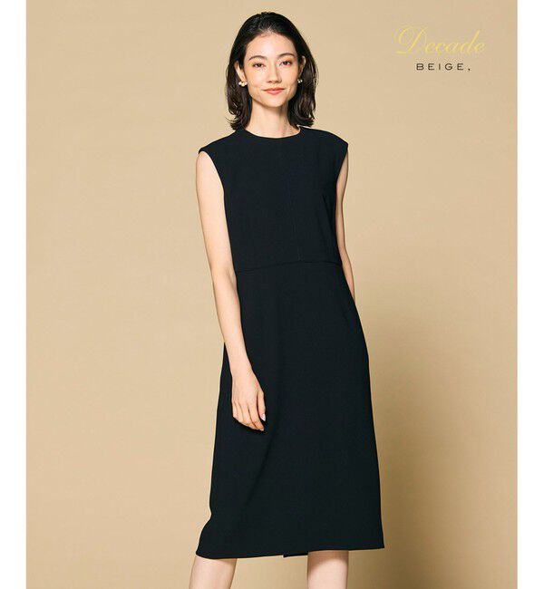 BEIGE,「CINDY / クルーネックドレス」|ワンピース|Black x Black