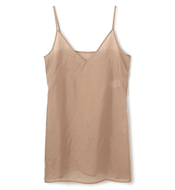 BEIGE,「FLEUR / 異素材ネック ロングワンピース」|ワンピース|