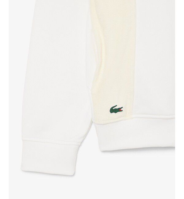 LACOSTE「フリース切り替えゴルフプリントフーディー」|パーカー|