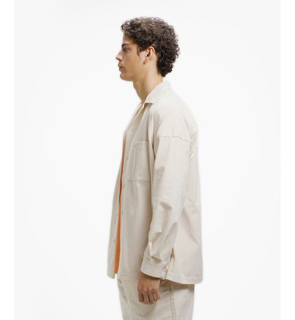 LACOSTE「鹿の子地オープンカラーシャツジャケット」|シャツ・ブラウス|