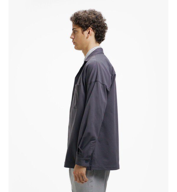 LACOSTE「鹿の子地オープンカラーシャツジャケット」|シャツ・ブラウス|