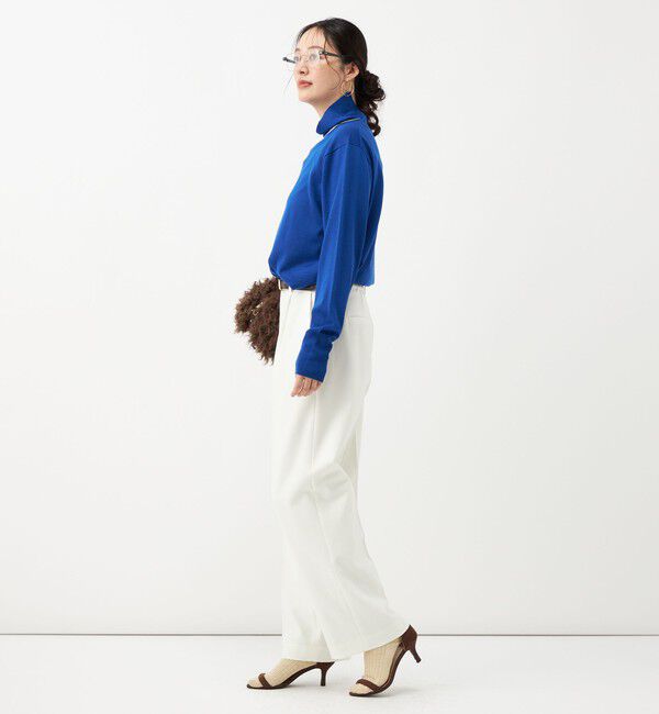 NOLLEY'S「《防シワ》ウォッシャブルウールライクセミワイドパンツ」|その他|