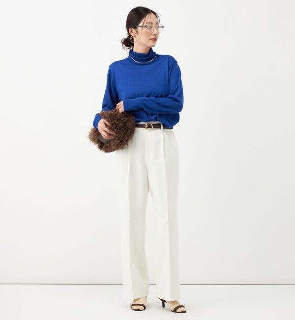 NOLLEY'S「《防シワ》ウォッシャブルウールライクセミワイドパンツ」|その他|