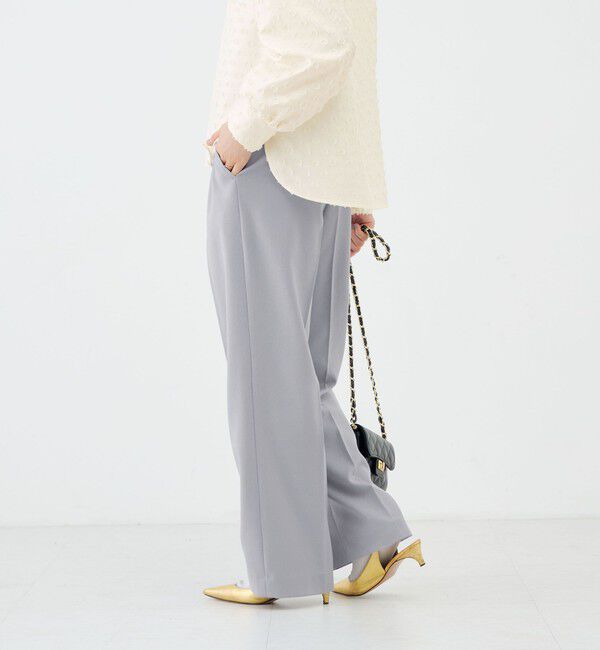 NOLLEY'S「《防シワ》ウォッシャブルウールライクセミワイドパンツ」|その他|