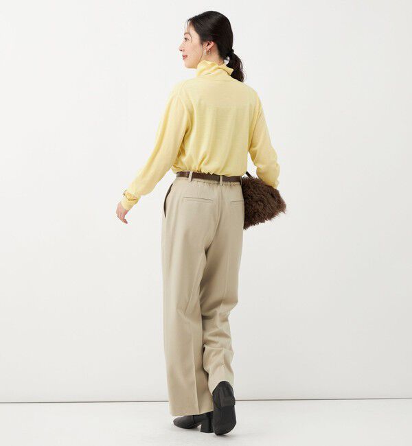 NOLLEY'S「《防シワ》ウォッシャブルウールライクセミワイドパンツ」|その他|
