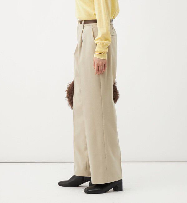NOLLEY'S「《防シワ》ウォッシャブルウールライクセミワイドパンツ」|その他|