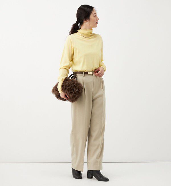 NOLLEY'S「《防シワ》ウォッシャブルウールライクセミワイドパンツ」|その他|