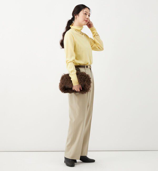 NOLLEY'S「《防シワ》ウォッシャブルウールライクセミワイドパンツ」|その他|