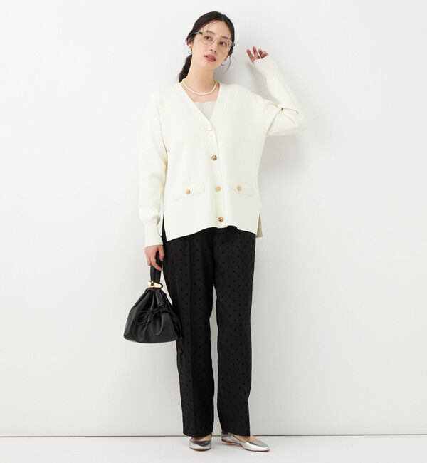 NOLLEY'S「《防シワ》ウォッシャブルウールライクセミワイドパンツ」|その他|