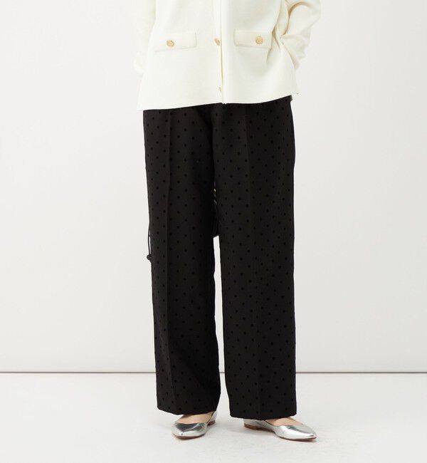 NOLLEY'S「《防シワ》ウォッシャブルウールライクセミワイドパンツ」|その他|