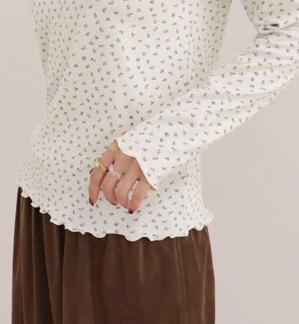 fredy emue「パターンメッシュプルオーバーカットソー」|Tシャツ・カットソー|