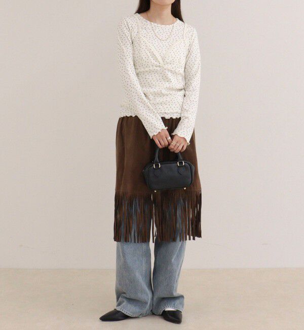 fredy emue「パターンメッシュプルオーバーカットソー」|Tシャツ・カットソー|
