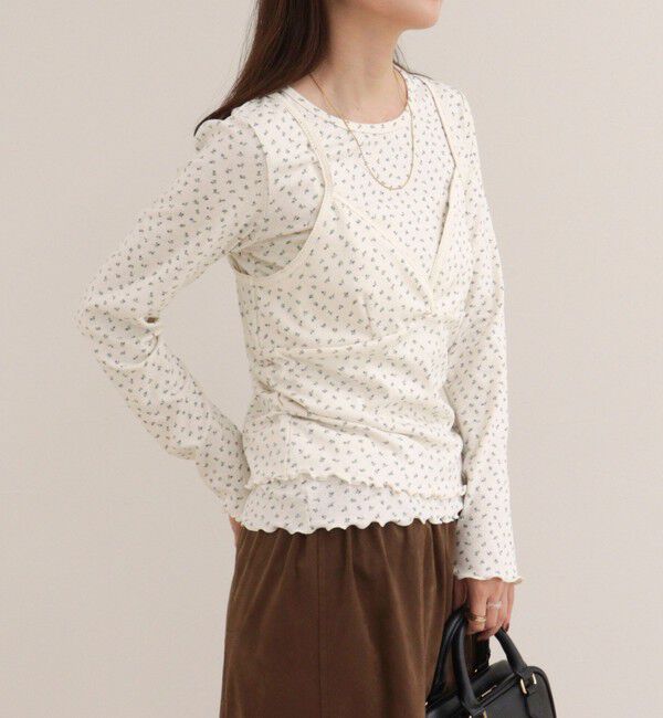 fredy emue「パターンメッシュプルオーバーカットソー」|Tシャツ・カットソー|