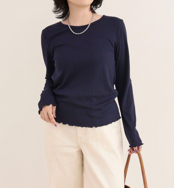 fredy emue「パターンメッシュプルオーバーカットソー」|Tシャツ・カットソー|