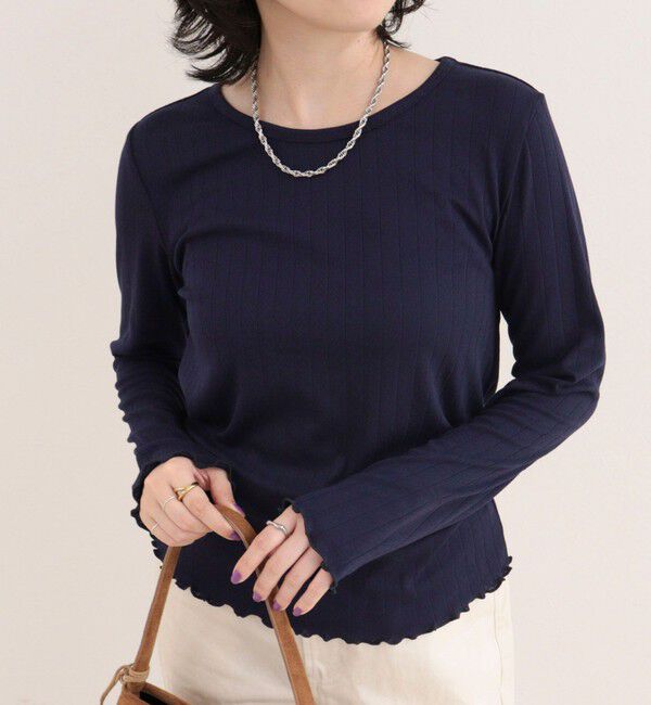 fredy emue「パターンメッシュプルオーバーカットソー」|Tシャツ・カットソー|