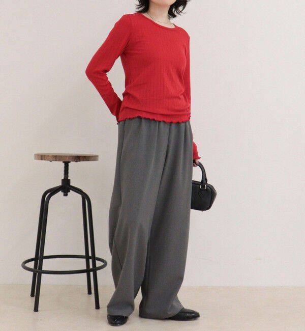 fredy emue「パターンメッシュプルオーバーカットソー」|Tシャツ・カットソー|
