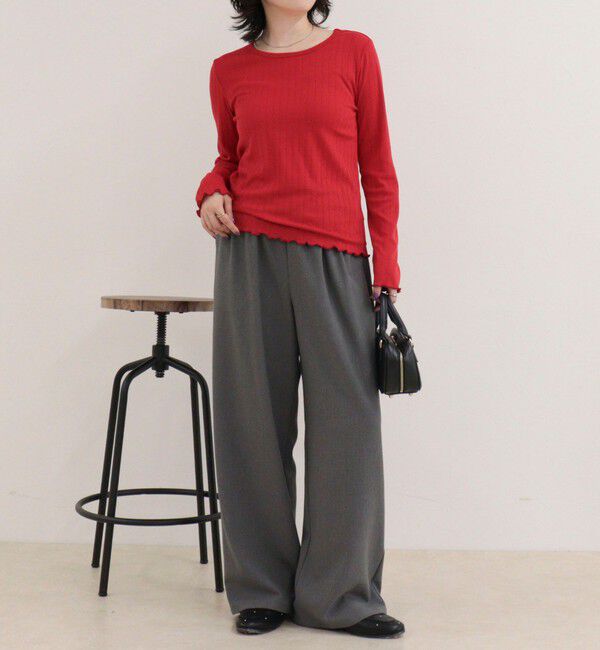 fredy emue「パターンメッシュプルオーバーカットソー」|Tシャツ・カットソー|