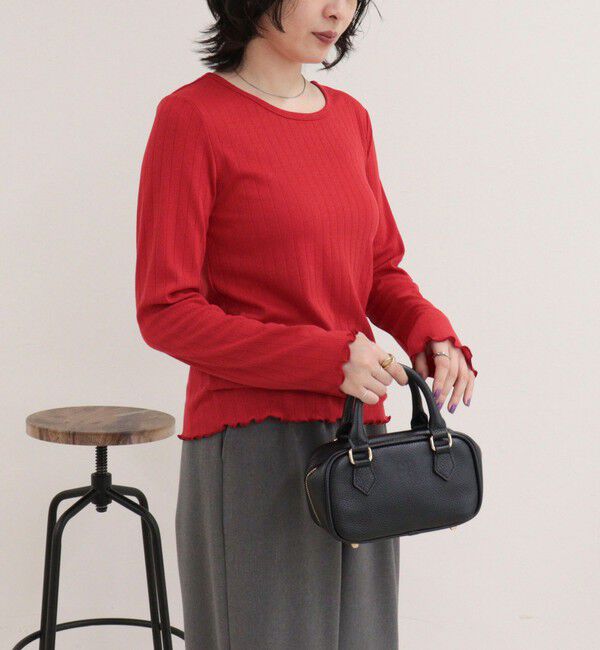 fredy emue「パターンメッシュプルオーバーカットソー」|Tシャツ・カットソー|