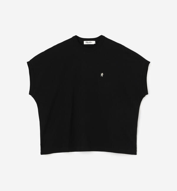 GYMPHLEX「Gymphlex | コットン クルーネックキャップスリーブTシャツ WOMEN」|Tシャツ・カットソー|BLACK